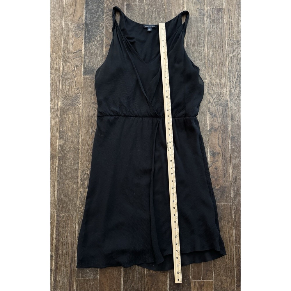 Banana Republic Silk Sleeveless Dress Women's Size Large Black - Picture 6 of 8